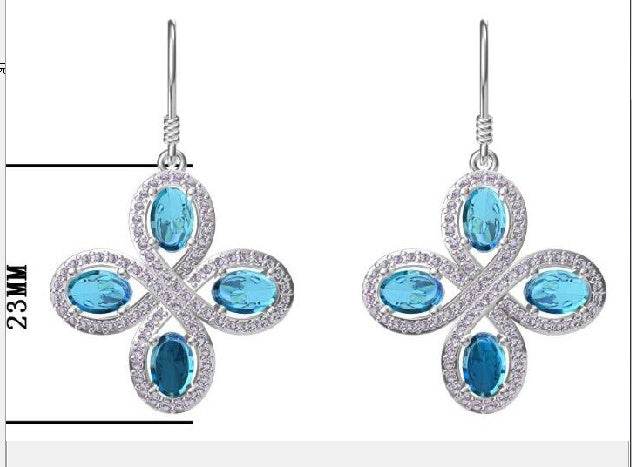 Sterling Silver Semi Mount Earrings Setting Oval OV 6X4mm - Syzjewelry