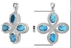 Sterling Silver Semi Mount Pendant Setting Oval OV 7X5mm - Syzjewelry