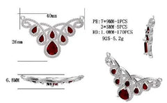 Sterling Silver Semi Mount Pendant Setting Pear PE 9X7mm - Syzjewelry