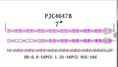 Sterling Silver Semi Mount Bracelet Setting Round RD 6x6mm - Syzjewelry