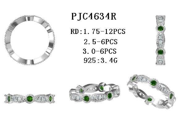 Sterling Silver Semi Mount Ring Setting Round RD 3x3mm - Syzjewelry