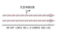 Sterling Silver Semi Mount Bracelet Setting Oval OV 7X5mm - Syzjewelry