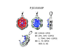 Sterling Silver Semi Mount Pendant Setting Oval OV 12X10mm - Syzjewelry