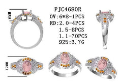 Sterling Silver Semi Mount Ring Setting Oval OV 8X6mm - Syzjewelry