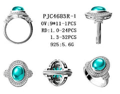 Sterling Silver Semi Mount Ring Setting Oval OV 11X9mm - Syzjewelry