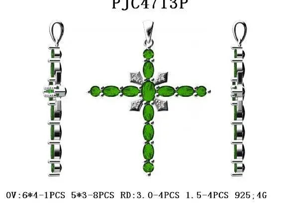 Sterling Silver Semi Mount Pendant Setting Oval OV 6X4mm - Syzjewelry