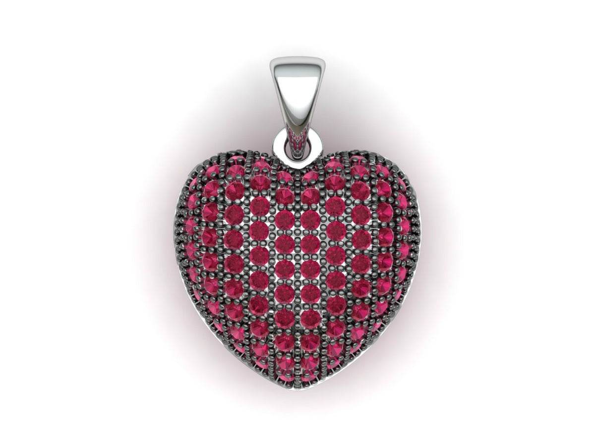 Sterling Silver Semi Mount Pendant Setting Round RD 1.1mm - Syzjewelry