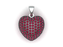 Sterling Silver Semi Mount Pendant Setting Round RD 1.1mm - Syzjewelry