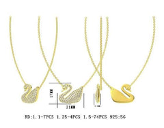 Sterling Silver Semi Mount Pendant Setting Round RD 1.5mm - Syzjewelry