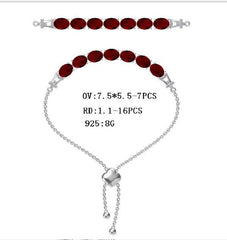 Sterling Silver Semi Mount Bracelet Setting Oval OV 7.5X7.5mm - Syzjewelry