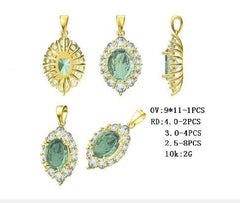 Sterling Silver Semi Mount Pendant Setting Oval OV 11X9mm - Syzjewelry