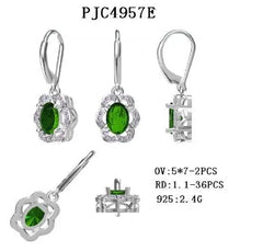 Sterling Silver Semi Mount Earrings Setting Oval OV 7X5mm - Syzjewelry