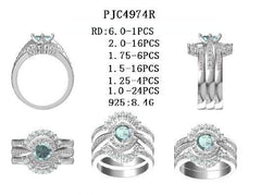 Sterling Silver Semi Mount Ring Setting Round RD 6x6mm - Syzjewelry