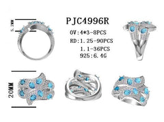 Sterling Silver Semi Mount Ring Setting Oval OV 4X3mm - Syzjewelry