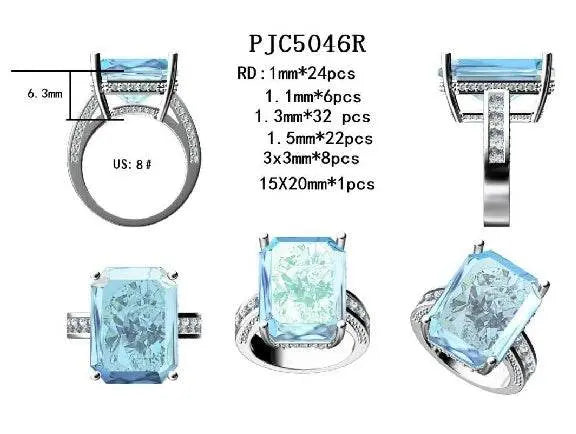 Sterling Silver Semi Mount Ring Setting Round RD 12x2mm - Syzjewelry