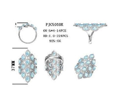 Sterling Silver Semi Mount Ring Setting Oval OV 5X4mm - Syzjewelry