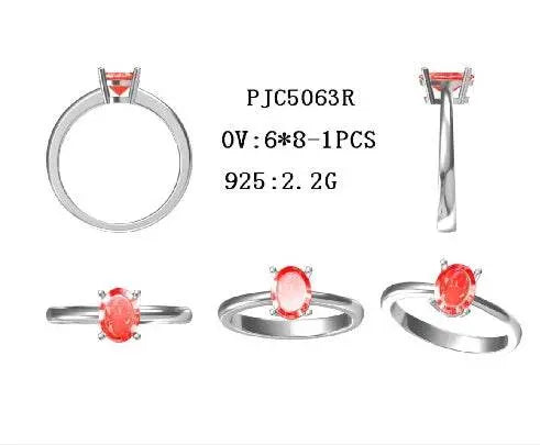 Sterling Silver Semi Mount Ring Setting Oval OV 8X6mm - Syzjewelry