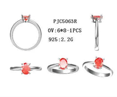 Sterling Silver Semi Mount Ring Setting Oval OV 8X6mm - Syzjewelry