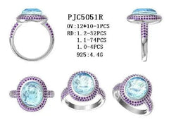 Sterling Silver Semi Mount Ring Setting Oval OV 12X10mm - Syzjewelry