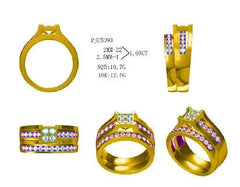 Sterling Silver Semi Mount Ring Setting Round RD 2.5mm - Syzjewelry