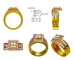 Sterling Silver Semi Mount Ring Setting Round RD 3x3mm - Syzjewelry