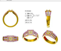 Sterling Silver Semi Mount Ring Setting Round RD 2x2mm - Syzjewelry