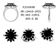 Sterling Silver Semi Mount Ring Setting Oval OV 12X10mm - Syzjewelry