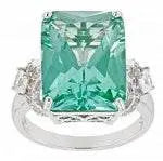 Sterling Silver Semi Mount Ring Setting Emerald OCT 16X12mm - Syzjewelry