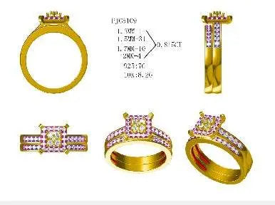 Sterling Silver Semi Mount Ring Setting Round RD 2x2mm - Syzjewelry