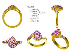 Sterling Silver Semi Mount Ring Setting Round RD 2x2mm - Syzjewelry