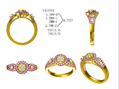 Sterling Silver Semi Mount Ring Setting Round RD 2.5mm - Syzjewelry