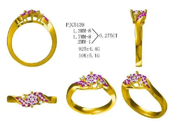 Sterling Silver Semi Mount Ring Setting Round RD 2x2mm - Syzjewelry