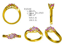 Sterling Silver Semi Mount Ring Setting Round RD 2x2mm - Syzjewelry