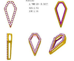 Sterling Silver Semi Mount Pendant Setting Round RD 1.7mm - Syzjewelry