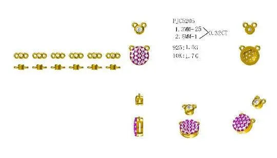 Sterling Silver Semi Mount Pendant Setting Round RD 2.5mm - Syzjewelry