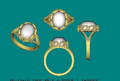 Sterling Silver Semi Mount Ring Setting Oval OV 12X10mm - Syzjewelry