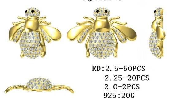 Sterling Silver Semi Mount Pendant Setting Round RD 2.5mm - Syzjewelry