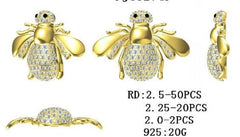 Sterling Silver Semi Mount Pendant Setting Round RD 2.5mm - Syzjewelry