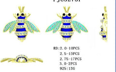 Sterling Silver Semi Mount Pendant Setting Round RD 3x3mm - Syzjewelry