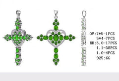 Sterling Silver Semi Mount Pendant Setting Oval OV 7X5mm - Syzjewelry