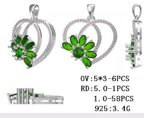 Sterling Silver Semi Mount Pendant Setting Round RD 5x5mm - Syzjewelry