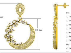 Sterling Silver Semi Mount Earrings Setting Pear PE 4X3mm - Syzjewelry