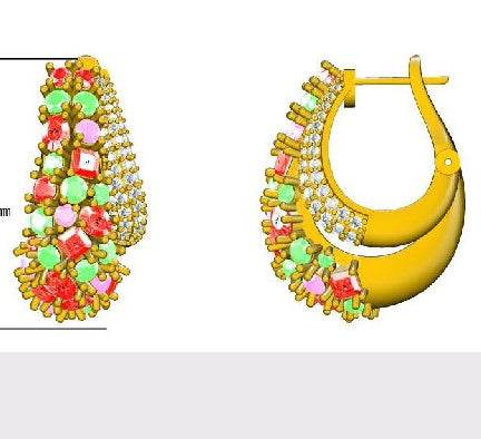 Sterling Silver Semi Mount Earrings Setting Oval OV 4X3mm - Syzjewelry