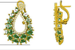 Sterling Silver Semi Mount Earrings Setting Oval OV 5X4mm - Syzjewelry