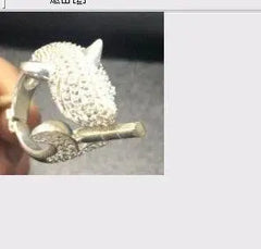 Sterling Silver Semi Mount Ring Setting Round RD Cluster 群镶mm - Syzjewelry