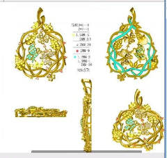 Sterling Silver Semi Mount Pendant Setting Marquise MQ 6X3mm - Syzjewelry