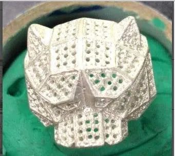 Sterling Silver Semi Mount Ring Setting Round RD Cluster 群镶mm - Syzjewelry