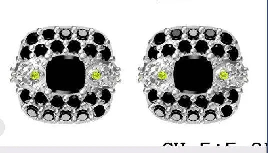 Sterling Silver Semi Mount Earrings Setting Cushion CU 5X5mm - Syzjewelry