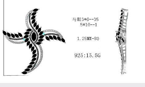 Sterling Silver Semi Mount Pendant Setting Marquise MQ 10X5mm - Syzjewelry