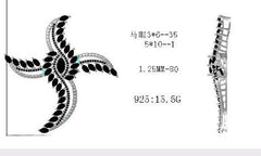 Sterling Silver Semi Mount Pendant Setting Marquise MQ 10X5mm - Syzjewelry